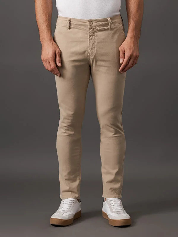 Calça Caqui CalÇa Masculina Marrom Escuro Calça Alfaiataria Caqui