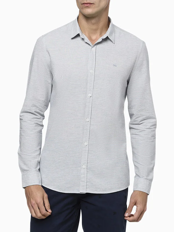 Camisa social slim fit online calvin klein