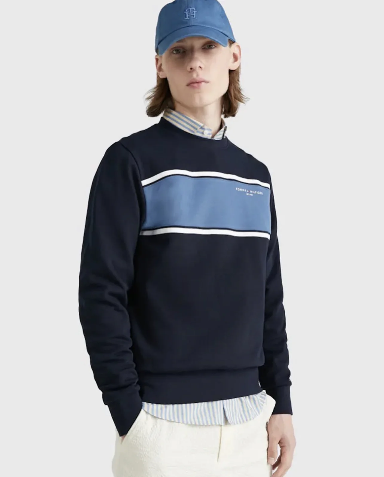 Moletom tommy hilfiger branco 2025