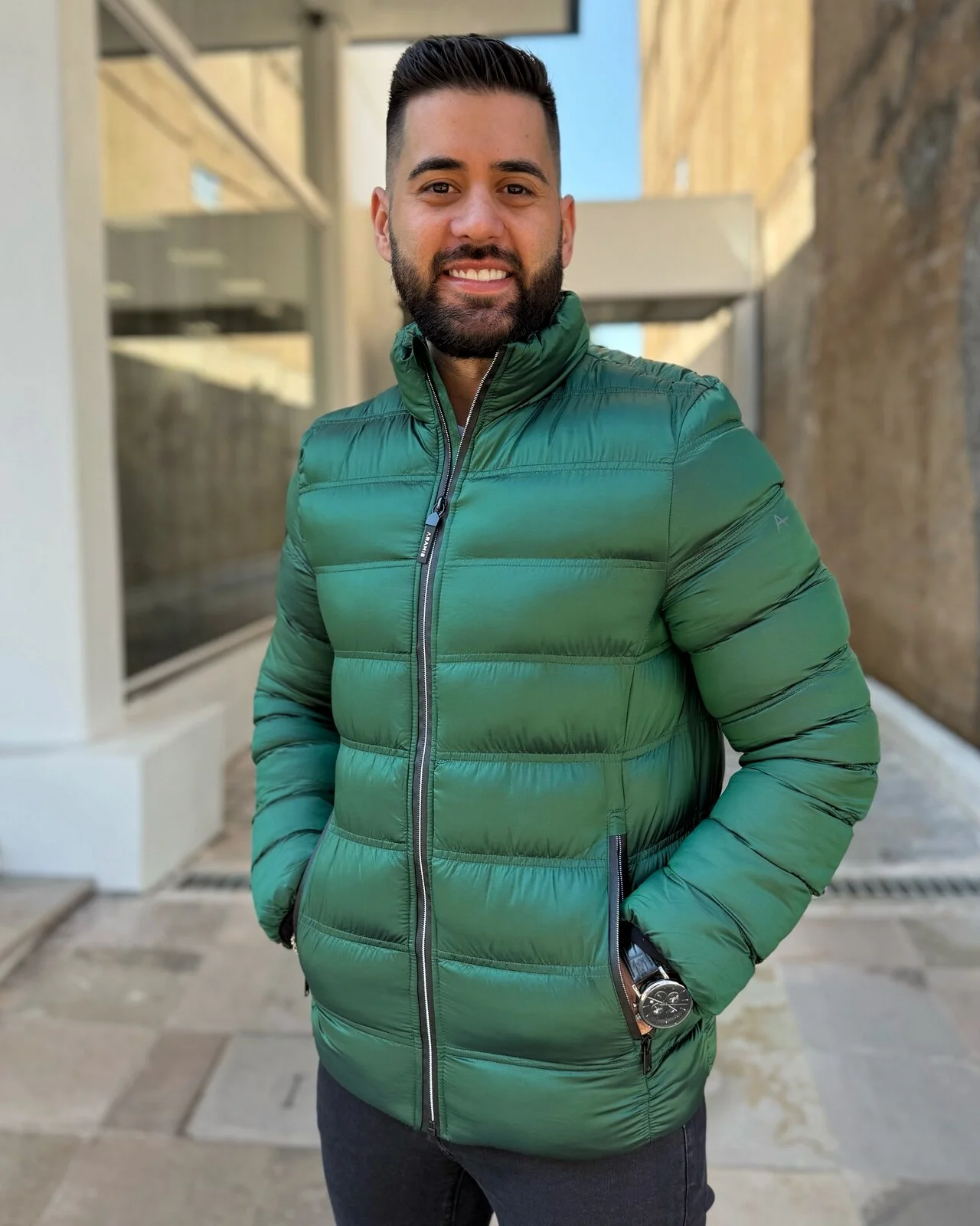 Jaquetas verde best sale