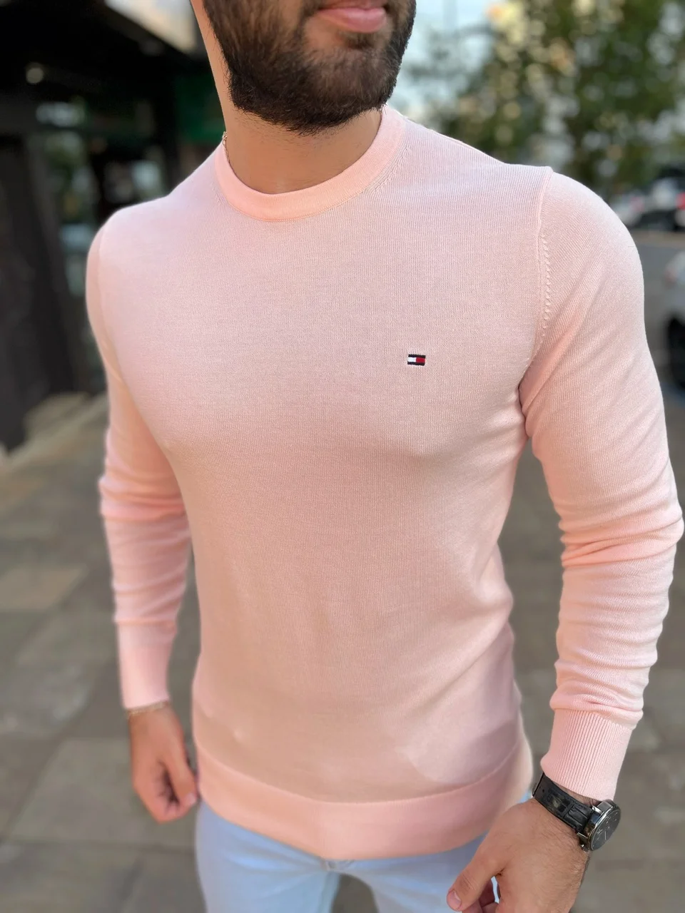 Sueter tommy hilfiger rosa sale