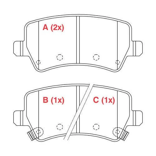 Syl6263 - Past Freio Tras Hyundai Azera 2012> - OK Peças