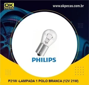 P21W -Lampada 1 Polo Branca (12V 21W)