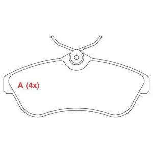 Syl1154 -Past Freio Citroen C3 02>