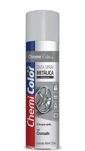 Tinta Spray Metálica Cromado - 400Ml