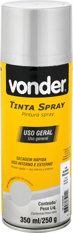 Tinta Spray Metálica Prata - 400Ml