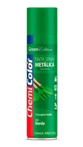 Tinta Spray Metálica Verde - 400Ml
