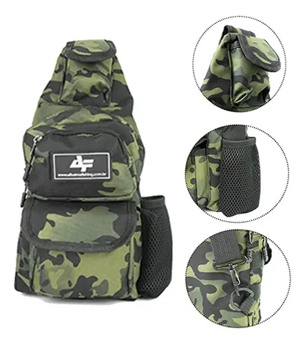 Bolsa Transversal Pochete Bolsa Tática Regulavel Camuflada