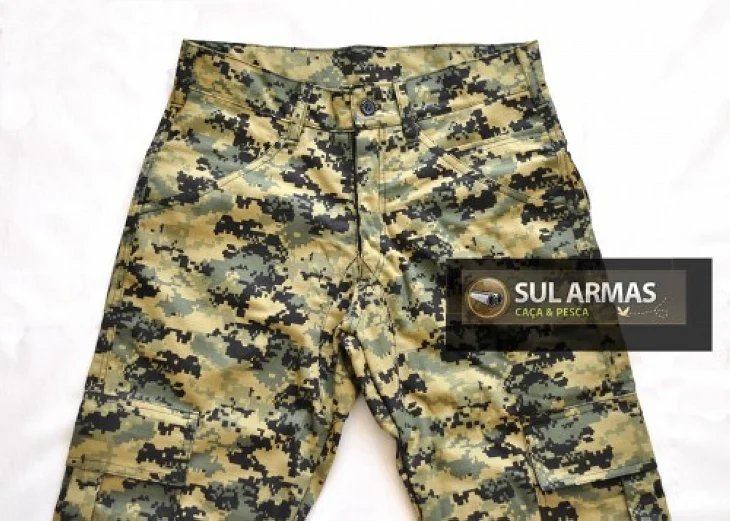 Cal a Camuflada Rip Stop Digital Tam 42 Eco Ca a e Pesca