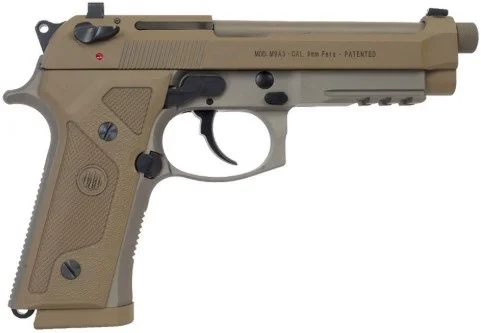 Pistola Beretta M9A3 Flat Dark Earth Cal 9mm - Eco Caça e Pesca