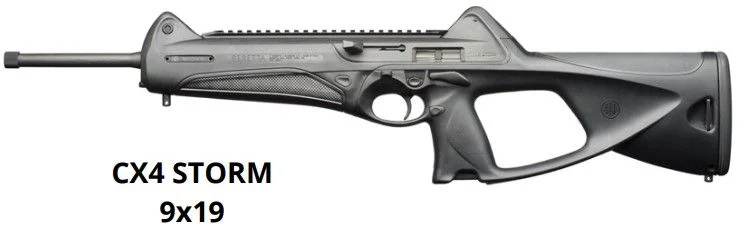 Rifle Beretta Semi Auto Oxidado Polimero Modelo CX4 STORM Cal 9mm