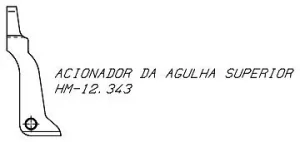 Acionador da Agulha Superior Espingarda Boito Modelo Miura
