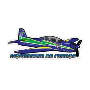 Adesivo Colante Aviao Tucano T-27 14cm x 16cm