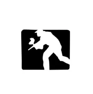 Adesivo Colante Paintball Player 8,5cm x 7cm