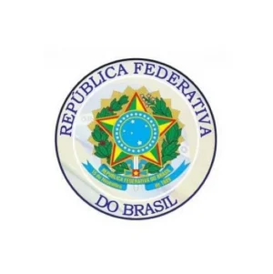 Adesivo Colante Republica Federativa do Brasil 8cm x