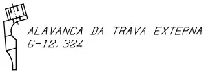 Alavanca da Trava Externa Original Espingarda Boito Pump