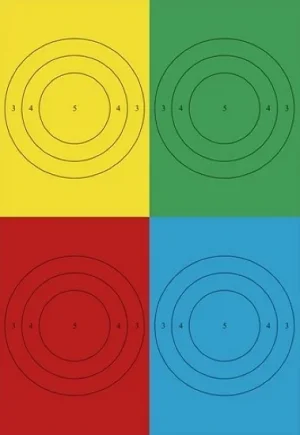 Alvo de Papel Para Avaliacao e Testes Para Porte de Armas