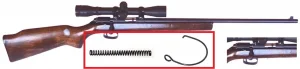 Anel + Mola do Ferrolho Rifle CBC 122 e 122.2 Original