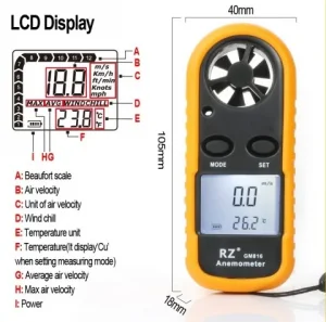 Anemômetro Eletrônico Benetech Importado