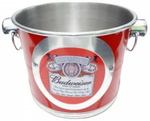 Baldinho Balde Aluminio Logo Cerveja Budweiser