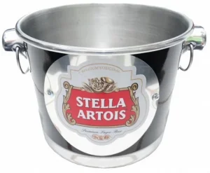 Baldinho Balde Aluminio Logo Cerveja Stella Artois