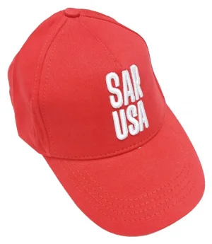 Bone Sar USA Alto Padrao Regulavel Vermelho