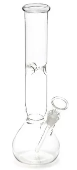 Bong Skull de Vidro 19,0cm Transparente