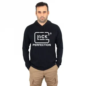 Camiseta Manga Longa Com Capuz Glock Perfection Tam P