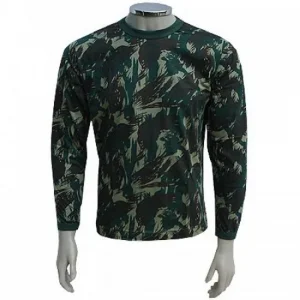 Camiseta Militar Camuflada Manga Longa Tam “P”