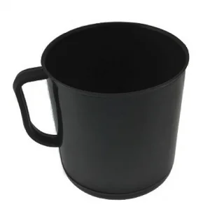 Caneco de Plastico Preto Militar