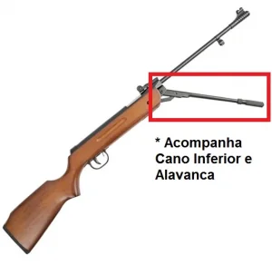 Cano Inferior e Alavanca Carabina Importada Cal 4,5/5,5mm