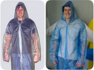 Capa de Chuva Com Botoes