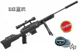 Carabina de Pressão Sniper Black OPS Cal 5,5mm