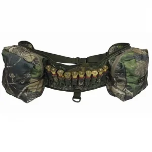 Cartucheira Camuflada Realtree Folha Calibre 32 Com 2 Bolsos