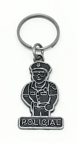 Chaveiro de Metal Policial