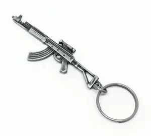 Chaveiro de Metal Tipo Rifle / Fuzil