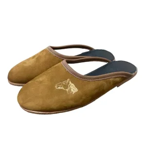 Chinelo Couro Bordado Tam 39 ( Par )