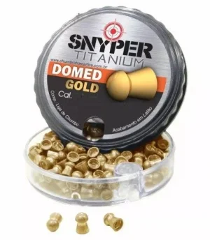 Chumbinho Snyper Titanium Gold Domed Cal 4,5mm