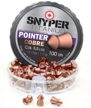 Chumbinho Snyper Titanium Cobre Pointer Cal 5,5mm
