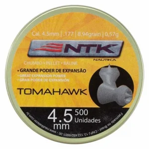 Chumbinho Nautika Tomahawk Calibre 4,5mm Caixa Com 500und