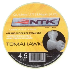 Chumbinho Nautika Tomahawk Calibre 4,5mm Caixa Com 250und