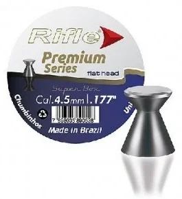 Chumbinho Rifle Flat Head Premium Series 4,5mm 0,53gr 500und