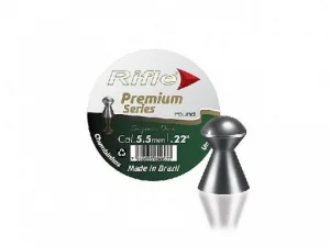 Chumbinho Rifle Round Premium Series 5,5mm 1,21gr c/ 125und