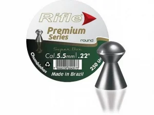 Chumbinho Rifle Round Premium Series 5,5mm 1,21gr c/ 250und