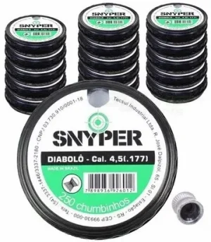 Chumbinho Snyper Diabolo 4,5mm KIT c/ 15 CX 3.750und