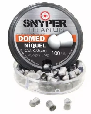Chumbinho Snyper Titanium Niquel Domed Cal 6,0mm