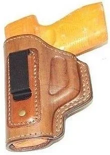 Coldre Couro Pistola PT838/809/TH Compacta Canhoto Marrom