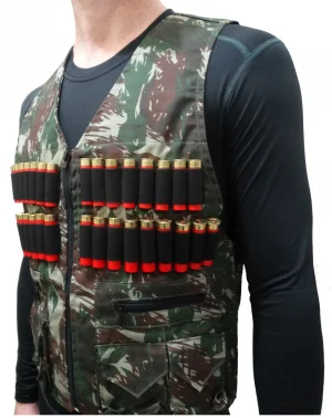 Colete Caça Camuflado Com Cartucheira Tam M Cal 12 ao 36