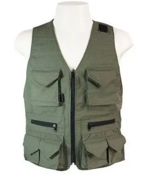 Colete de Caça / Pesca Verde 8 Bolsos Tam GG