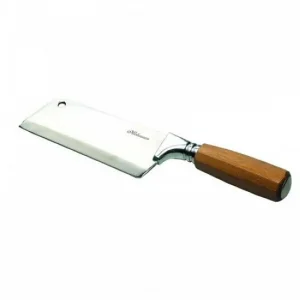 Cutelo Inox Cabo Madeira Sextavado 150mm Lamina